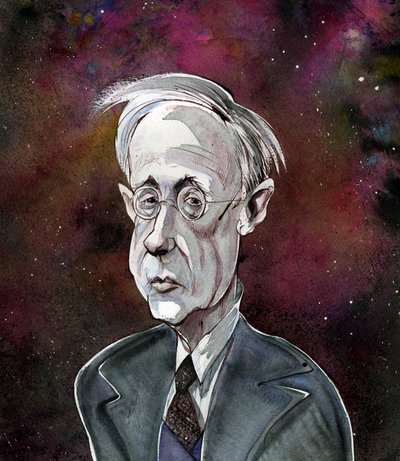 Gustav Holst - caricature of the English composer by Neale Osborne